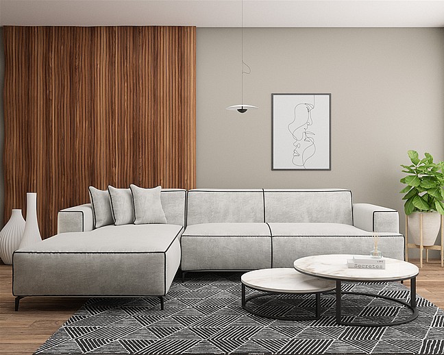 ספת שזלונג פינתית מבד קטיפתי - דגם דור ספת שזלונג פינתית מבד קטיפתי - דגם דור