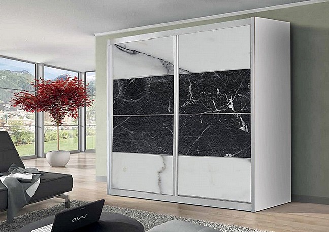 ארון הזזה 2 דלתות - דגם לאון - פורמיקת שיש ארון הזזה 2 דלתות - דגם לאון - פורמיקת שיש