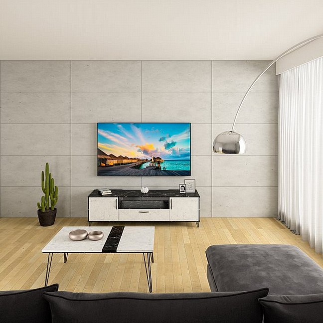 מזנון ושולחן לסלון מבית House Design ייצור ישראלי כחול לבן דגם ברלין מזנון ושולחן לסלון מבית House Design ייצור ישראלי כחול לבן דגם ברלין