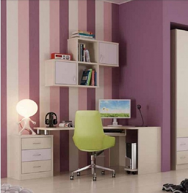 ספריית ילדים פינתית עם כוורת לאחסון ושידת מגירות עשויה עץ מבית - House Design דגם כוכבים ספריית ילדים פינתית עם כוורת לאחסון ושידת מגירות עשויה עץ מבית - House Design דגם כוכבים