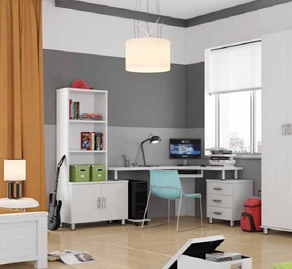 ספריית ילדים פינתית עם כוננית לספרים ומזנון עשויה עץ מבית - House Design דגם אושר ספריית ילדים פינתית עם כוננית לספרים ומזנון עשויה עץ מבית - House Design דגם אושר