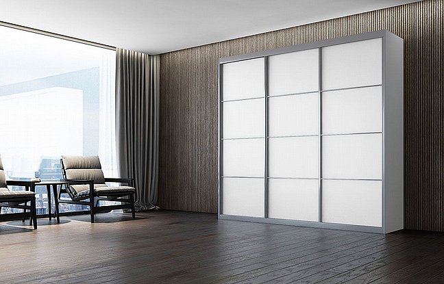 ארון הזזה 3 דלתות רוחב 2.40 מ' - מנגנון טריקה שקטה עם 10 שנות אחריות ! דגם אופיר 2020 ארון הזזה 3 דלתות רוחב 2.40 מ' - מנגנון טריקה שקטה עם 10 שנות אחריות ! דגם אופיר 2020